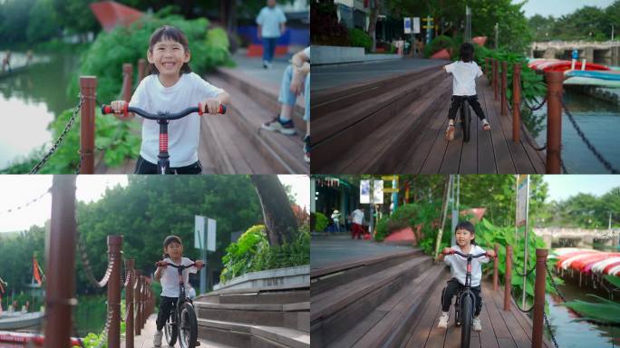 儿童骑平衡车