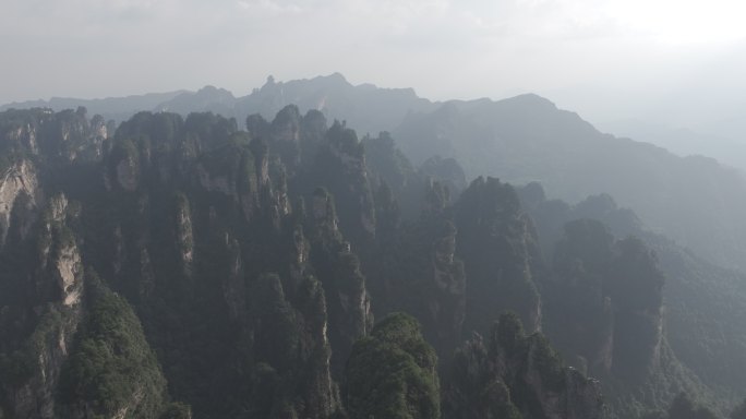 4K-Log-航拍高山峻岭、奇峰秀丽