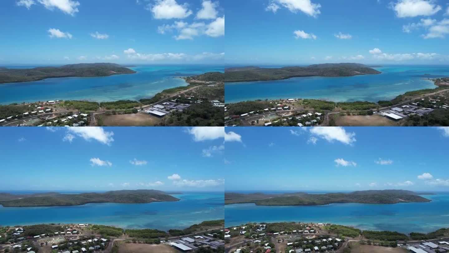 澳大利亚昆士兰州周四岛的航拍画面