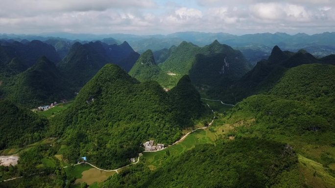 航拍大山群山山峦山脉