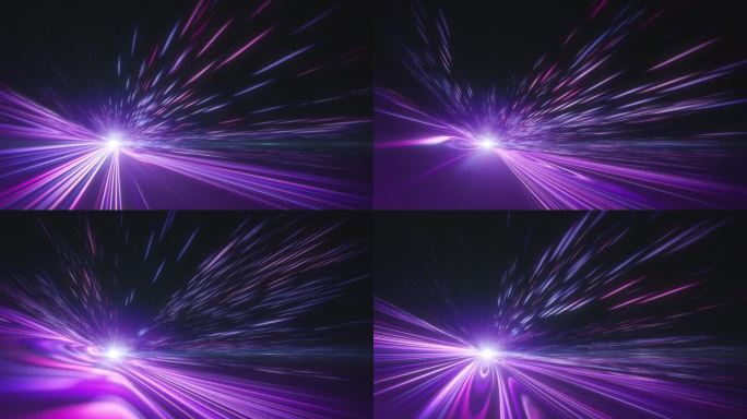 光尾，长曝光，超广角-高速运动-可循环的背景动画与复制空间-紫色版本