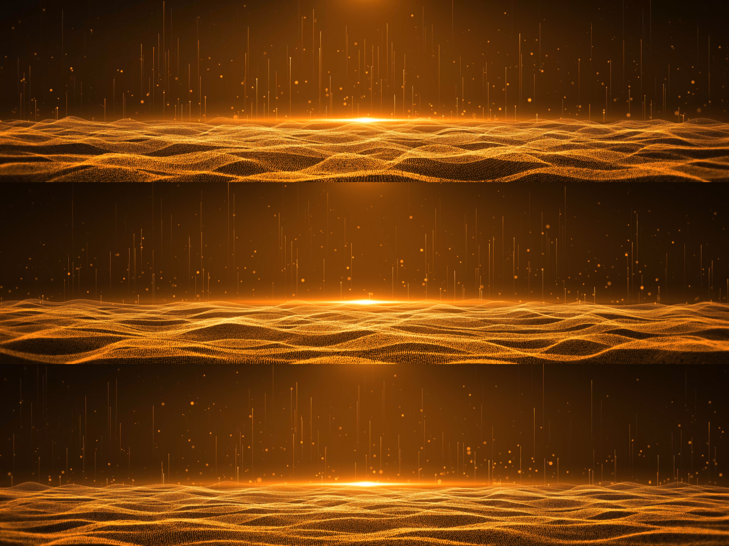 8k金色粒子波浪背景