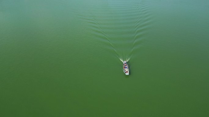 湖面游船