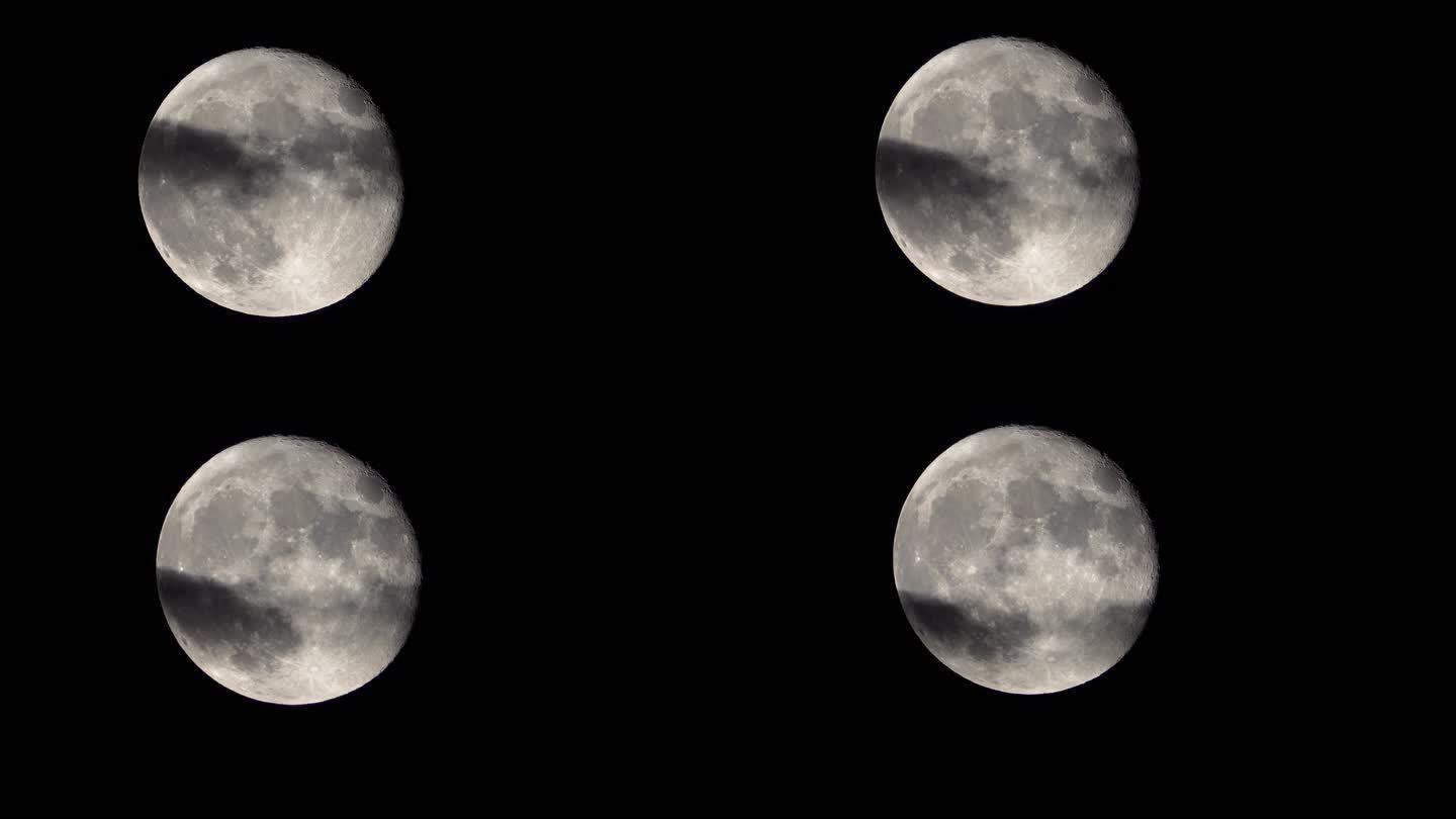 4K画质转接天文望远镜拍摄月亮清晰视频