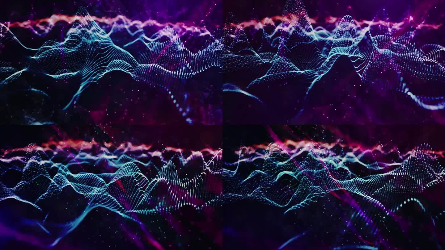 紫色波浪背景抽象紫色波浪背景