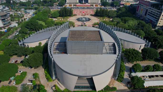 航拍福建大剧院景观