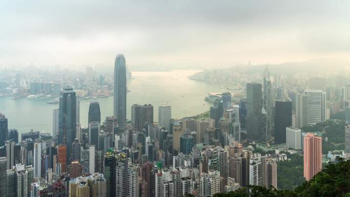 【商用4K】香港太平山日出光影