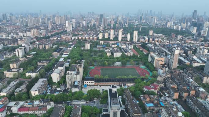 南昌大学全景航拍学校高空视角青山湖校区