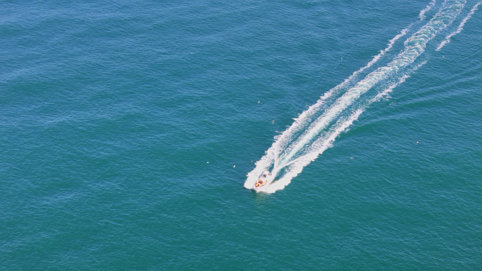 快艇 冲浪 海上快艇 海浪 游船 海鸥