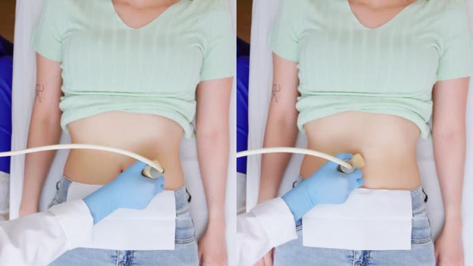 女性腹部超声检查竖版竖屏竖拍查体