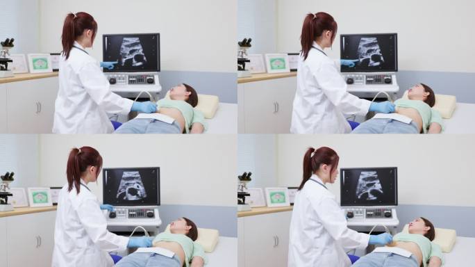 女性腹部超声检查透视医疗器械医疗