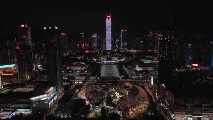 珠江新城中信大厦夜景