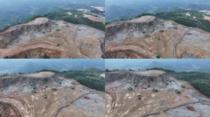 露天矿山开采4k航拍