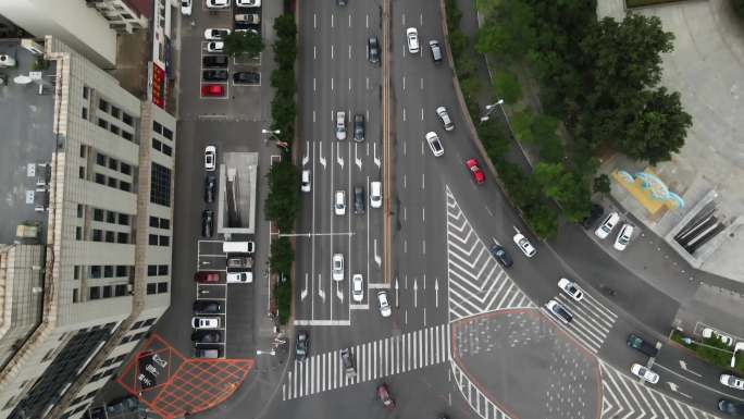 城市车流 人流 城市街道 沈阳