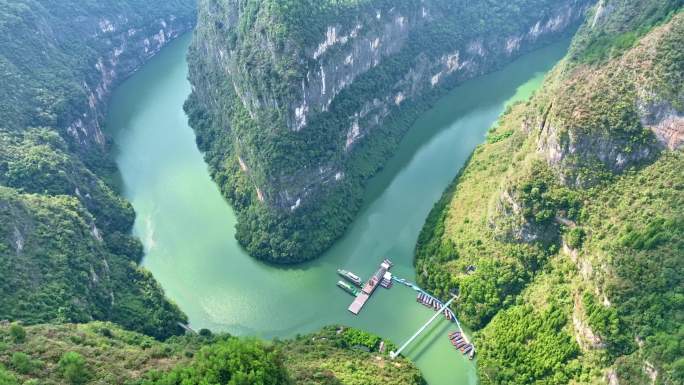 三峡蓄水后的高峡平湖美景