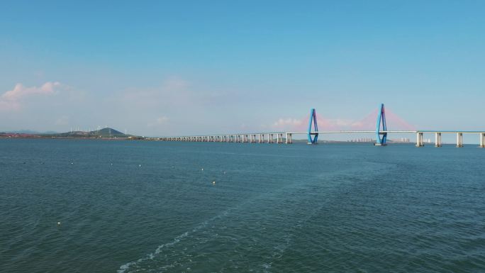 青岛跨海大桥航拍4K