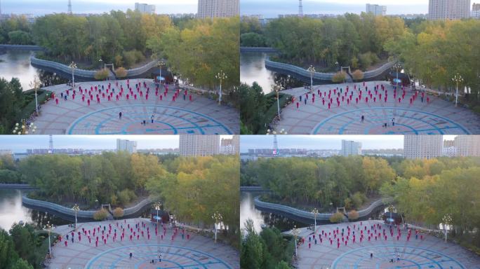 4K-Log-航拍内蒙古成吉思汗广场