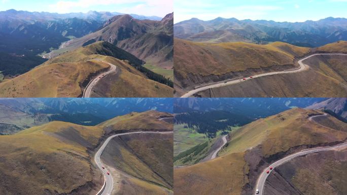 新疆西藏自驾游车队航拍【4K】