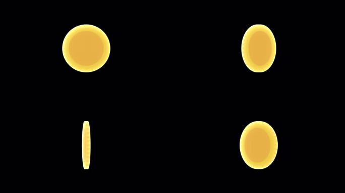 3d金币纺纱金钱转动游戏币