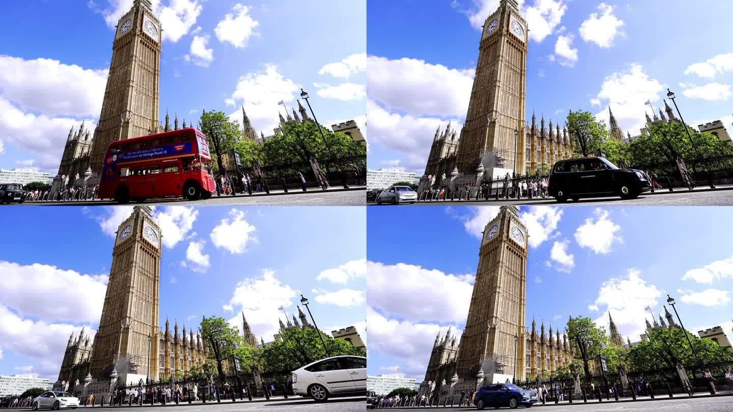 伦敦大本钟和大桥街