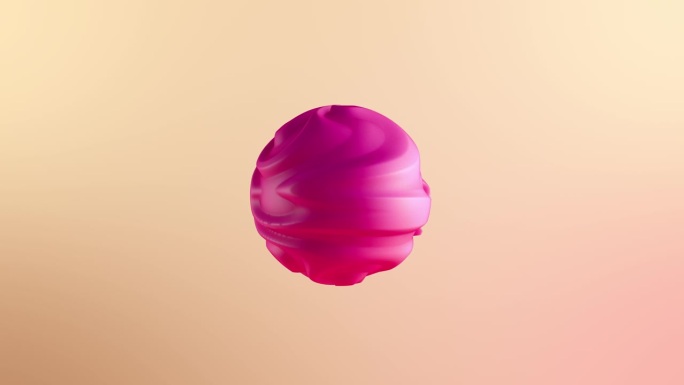 摘要:3D渲染插图粉色变形球-变形人物在肉色背景上，元球颜色下降4K