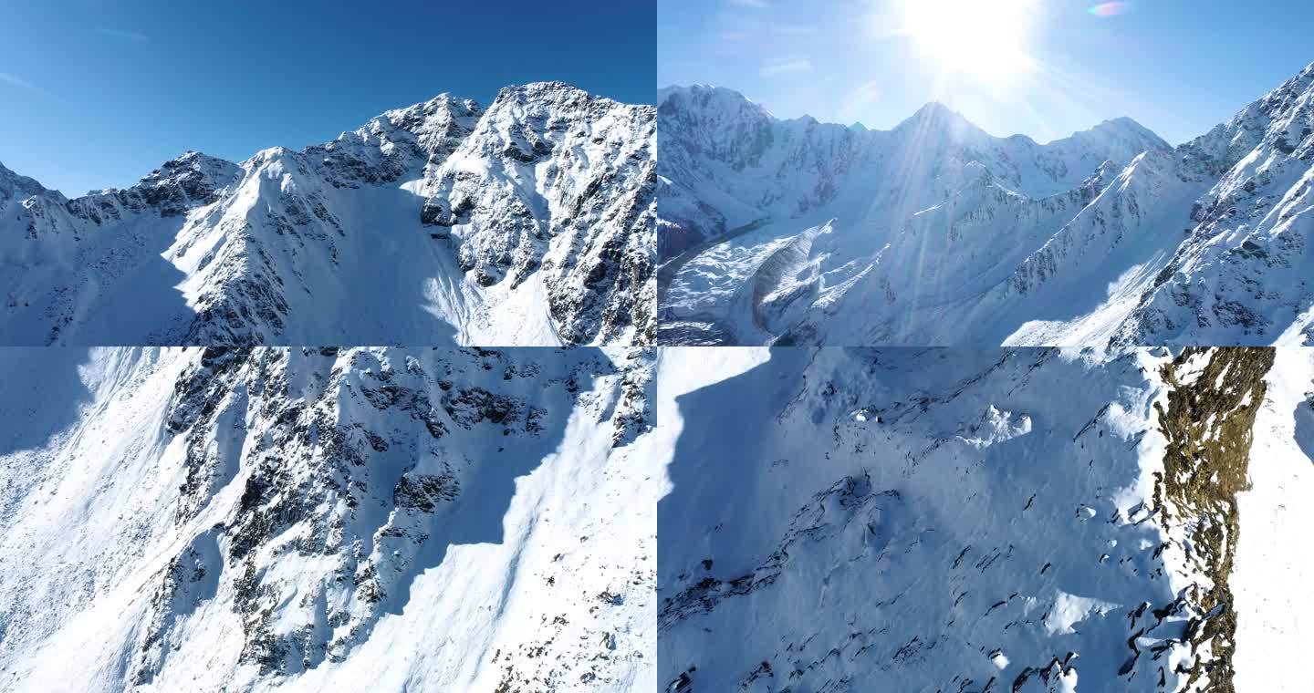 西藏雪山航拍