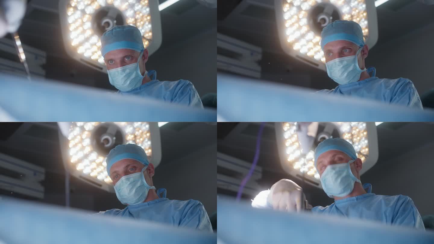 专业外科医生使用腹腔镜器械