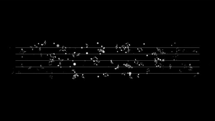 音符飞舞动画（无缝循环+alpha）