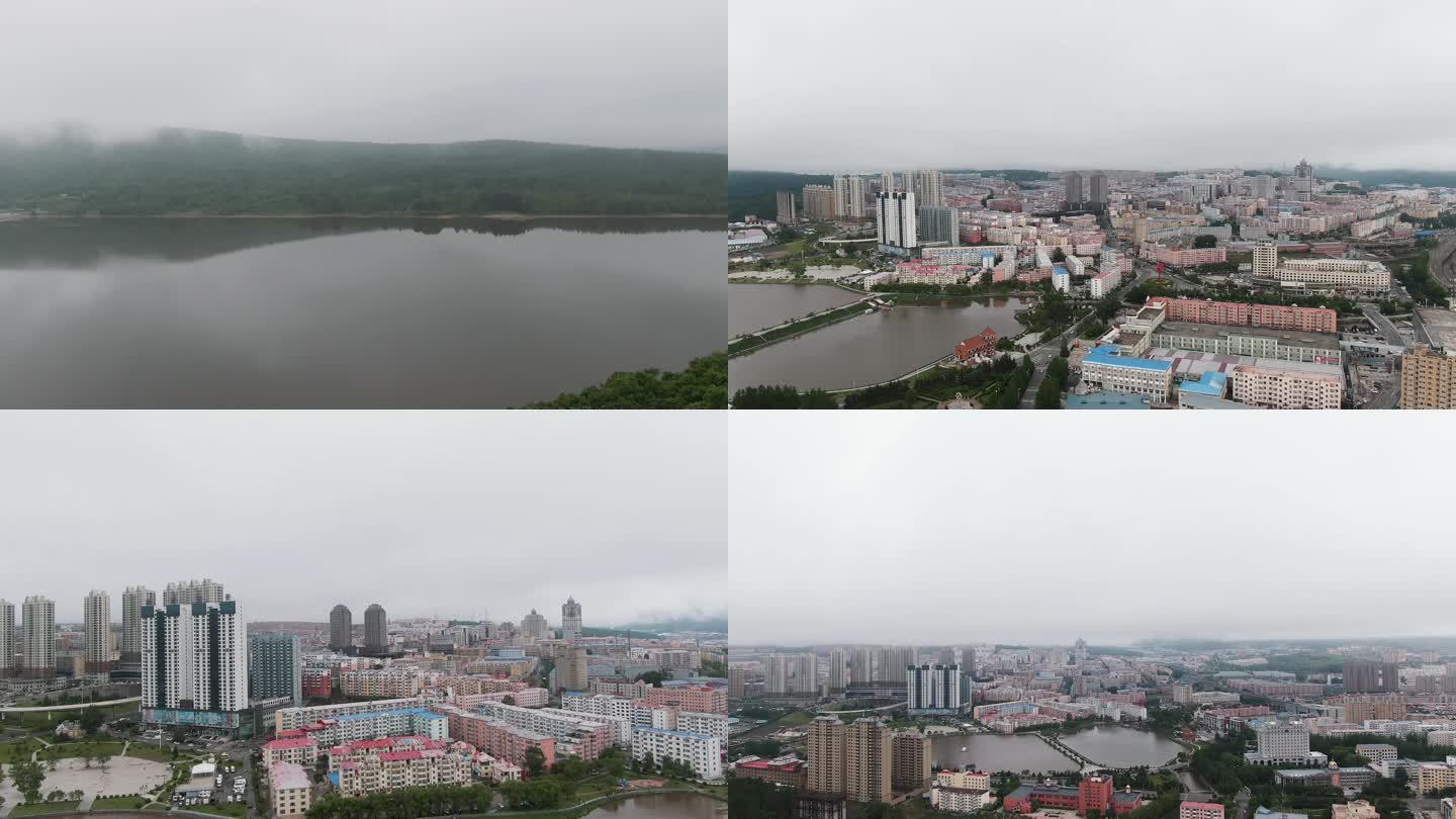 绥芬河城市航拍