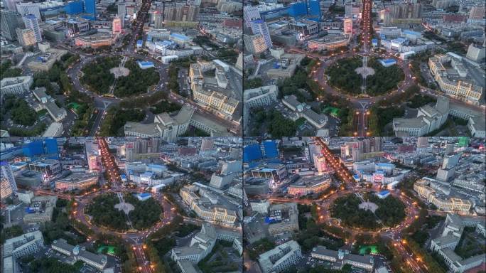 人民广场延时夜景