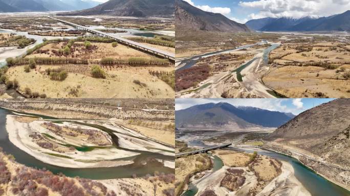 西藏高速公路航拍