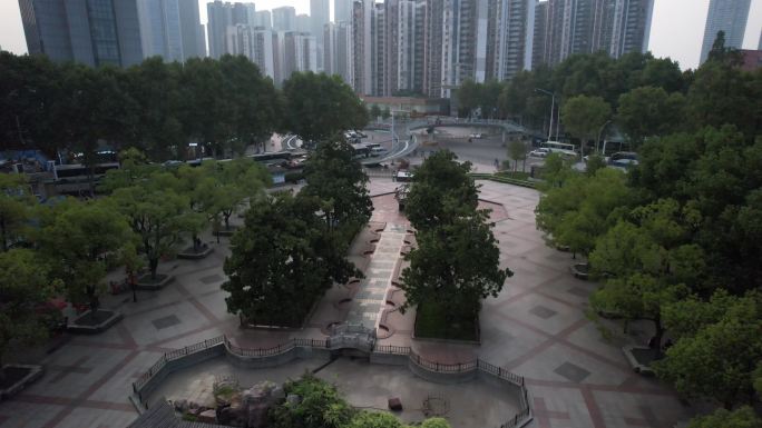 【4K】武汉青山和平大道红钢城路口航拍
