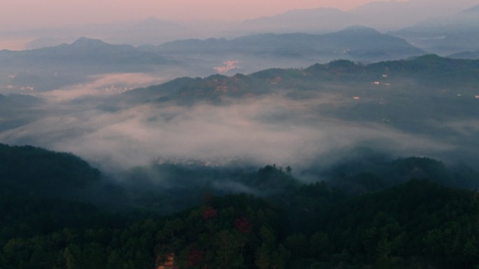 航拍安徽皖南歙县风光4K