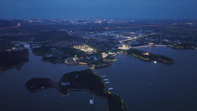 【7分半钟】天目湖夜景 涵田度假酒店