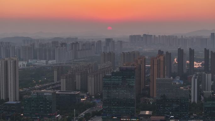 湘江新区洋湖片区大景航拍