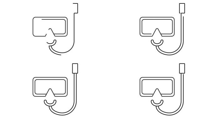 制作浮潜眼镜的动画视频