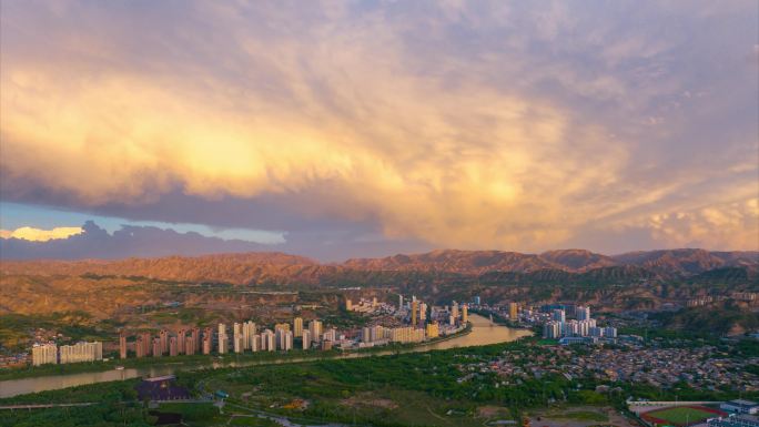 临夏永靖县刘家峡航拍