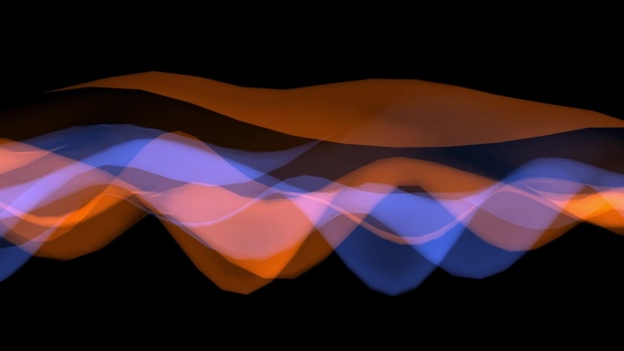 抽象的彩色波浪线背景。色彩斑斓的墨迹和烟波动线。