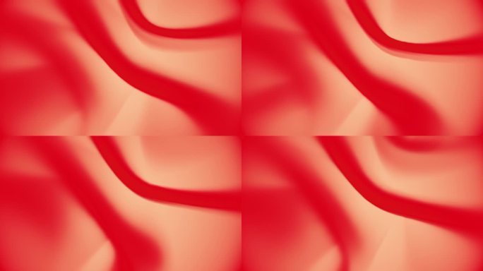 3D红色背景(Loopable)，抽象动画的概念，干净，美丽，柔软，闪亮，简单，漩涡，商业，科技，未