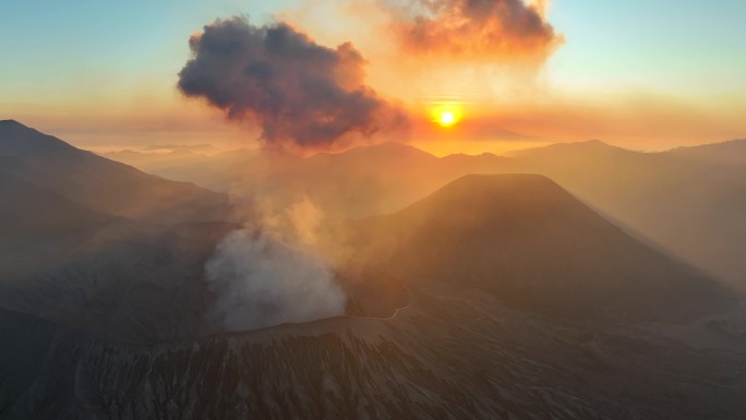 bromo火山日落1 - 4K