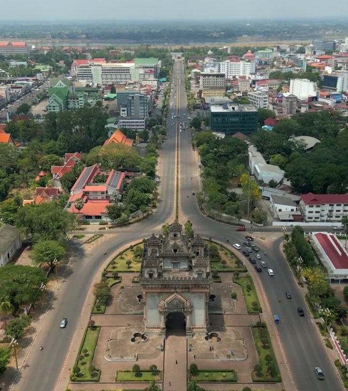 老挝首都万象的市中心。