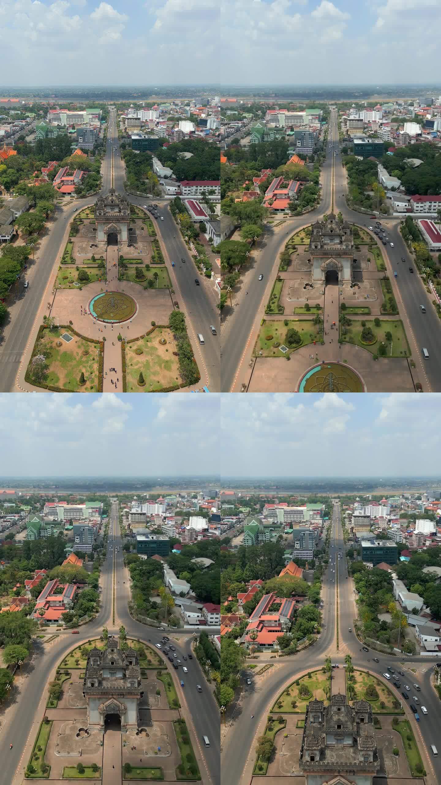 老挝首都万象的市中心。