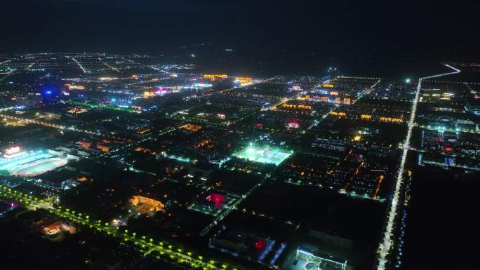 新疆阿克苏地区阿拉尔市夜景