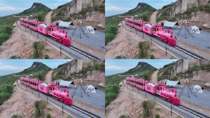 台州温岭石塘观沧海云梦之野营地观光小火车