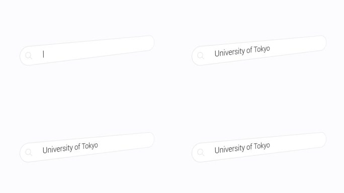 在搜索引擎上输入东京大学