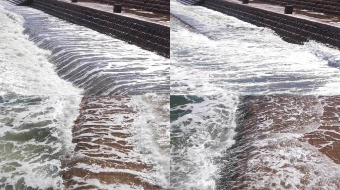 海岸 海浪 涨潮 海水 浪花 海水涨潮