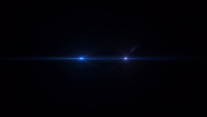 抽象环中心辉光蓝星光学透镜耀斑光条纹发光射线动画背景为屏幕项目叠加。4K无缝动态动态亮星。推广广告概