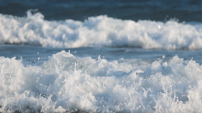 海浪潮水浪花升格高速摄影