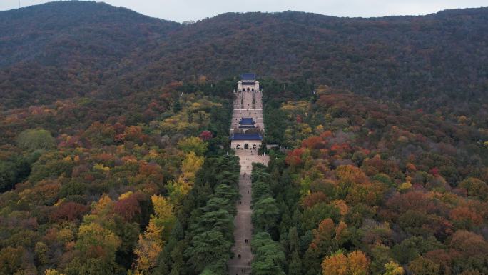 南京中山陵航拍