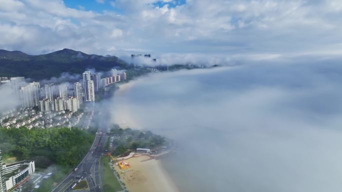 珠海海天公园平流雾/美丽湾云海